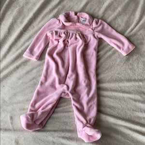 Ralph Lauren baby girls pink romper sleeper 3m